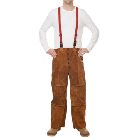 Pantalón para soldadura WELDAS con dorso cerrado Lava Brown XL