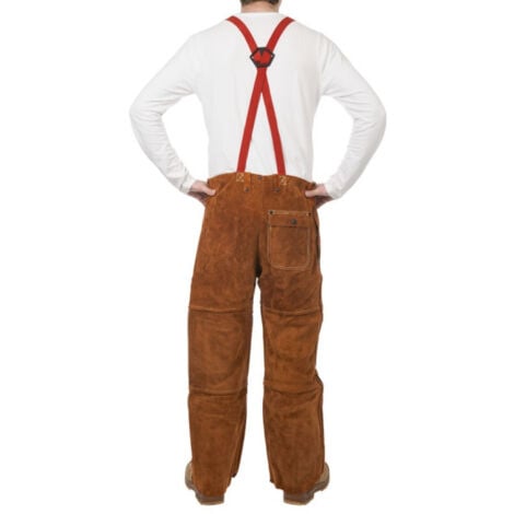 Pantalón para soldadura WELDAS con dorso cerrado Lava Brown XL