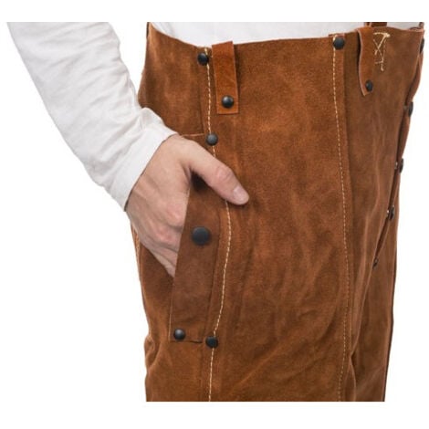 Pantalón para soldadura WELDAS con dorso cerrado Lava Brown XL
