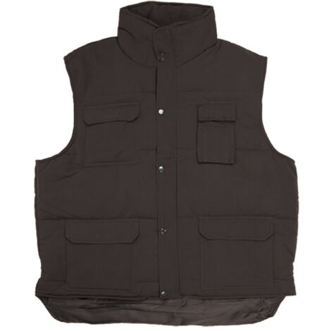 Chaleco Acolchado Multibolsillos Negro M