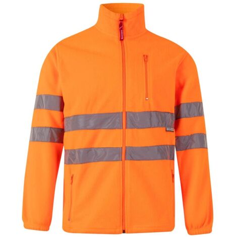 Chaqueta Polar Alta Visibilidad NARANJA FLÚOR 5XL