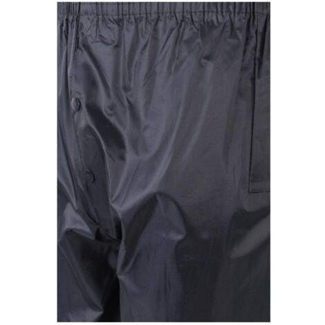 TRAJE DE LLUVIA DOS PIEZAS CON CAPUCHA OCULTA Azul Marino XXL