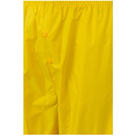 Traje De Lluvia Dos Piezas Con Capucha Oculta Amarillo L