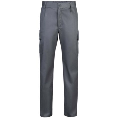 Pantalón Multibolsillos Gris 34