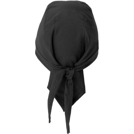 Gorro de cocina con tiras en los extremos VELILLA Serie MACIS  Negro