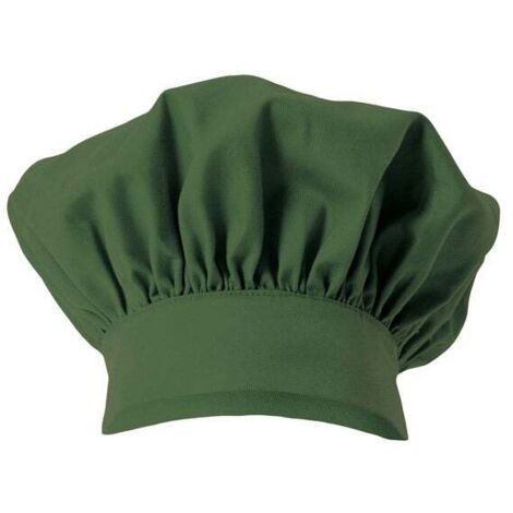 Gorro francés de cocinero con frunce VELILLA Serie 404001 Verde caza