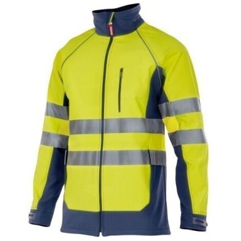 Chaqueta Trabajo M Al.Vis. 94%Poli6%Elas Amarillo Fluor/Mari