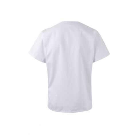 Camisola para industria alimentaria con escote en pico y aberturas laterales VELILLA Serie 255201 3XL Blanco (1/4)