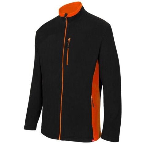 Chaqueta Polar Bicolor NEGRO/NARANJA M (1/4)