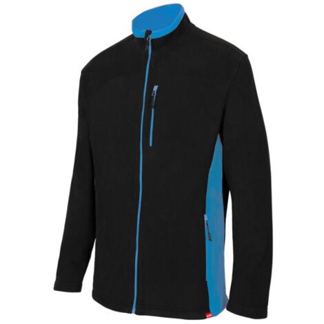 Chaqueta Polar Bicolor NEGRO/CELESTE XS