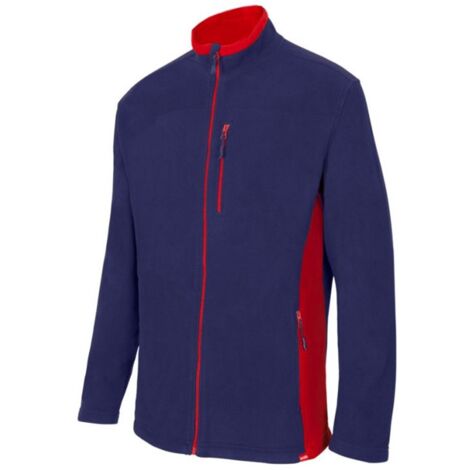 Chaqueta Polar Bicolor AZUL NAVY/ROJO XL