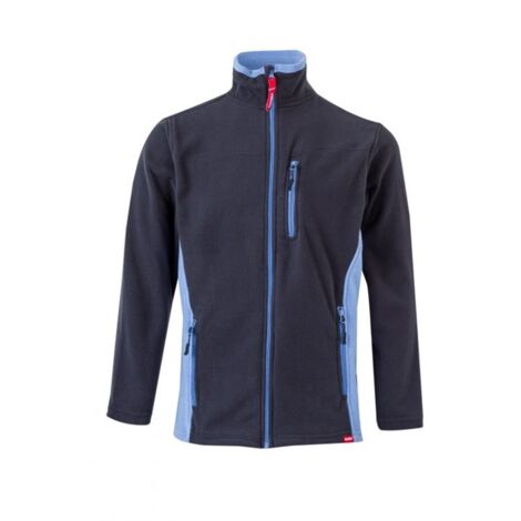 Chaqueta Polar Bicolor AZUL NAVY/CELESTE XS
