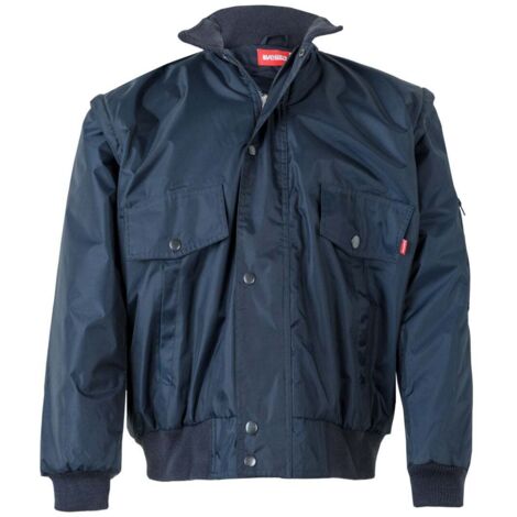 Cazadora Acolchada Impermeable Desmontable AZUL NAVY XL
