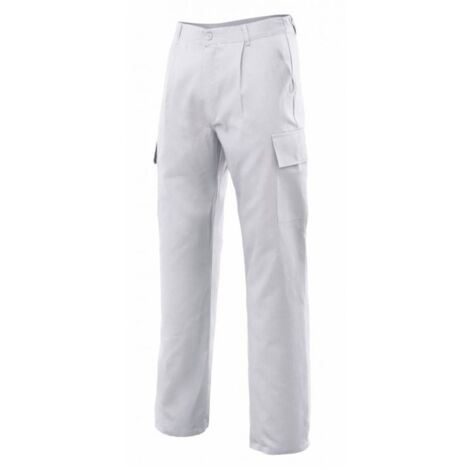 Pantalón Multibolsillos Blanco 48