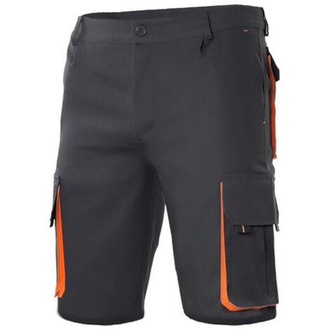 Bermuda de trabajo Velilla 103007 - 48 (EU) - Negro /Naranja