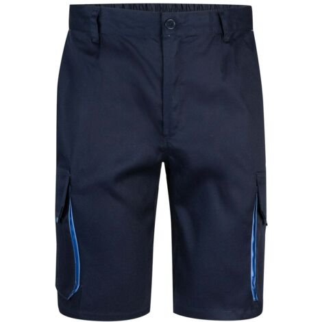 BERMUDAS BICOLOR MULTIBOLSILLOS Azul Navy 42