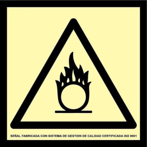 Señal Clase A de Material Comburente 210 x 210 mm R SEKURECO FA0A448                                                   Clase A (PVC 1 mm) (1/2)
