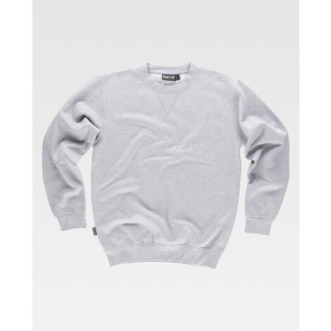 Sudadera Industrial clásica de cuello redondo WORKTEAM S5505 3XL Gris jaspeado (1/2)