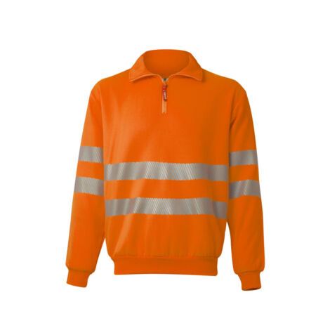 Sudadera Alta Visibilidad con cremallera y cintas reflectantes RS Serie 305704 VELILLA (1/4)