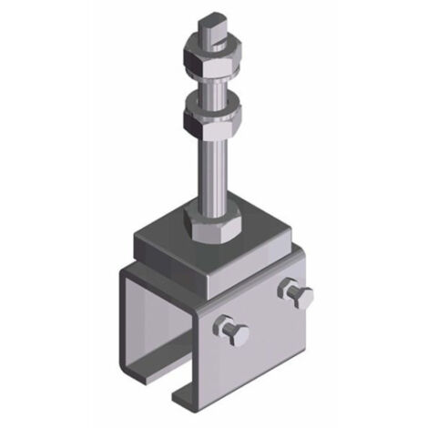 Soporte rail "U" con esparrago CEPRO