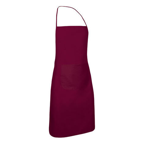 Delantal largo multiusos VALENTO Chef  Granate caoba              87 x 60 cm