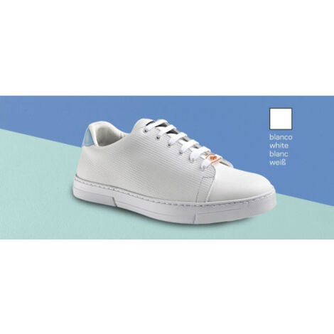 Zapato tipo bamba unisex con corte de microfibra D'COVER PLUS® y forro interior DIAN CASUAL 42 Blanco (1/2)