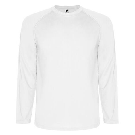 Camiseta técnica transpirable de manga larga ranglán MONTECARLO L/S ROLY 8 Blanco