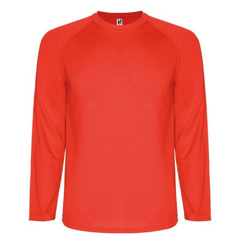 Camiseta técnica transpirable de manga larga ranglán MONTECARLO L/S ROLY 16 Rojo