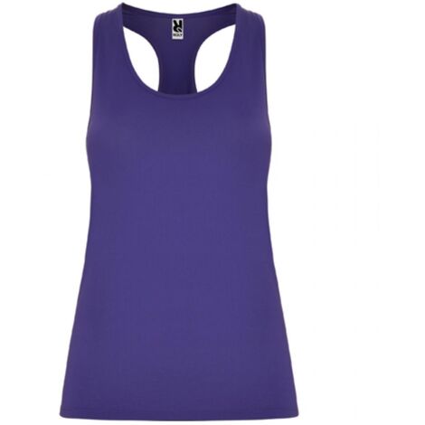 Camiseta deportiva transpirable con espalda estilo nadadora AIDA ROLY XL Morado