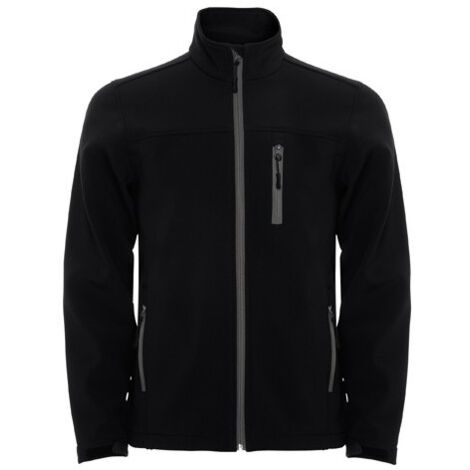 Chaqueta SoftShell de 2 capas de manga raglán con cremallera sellada  ANTARTIDA ROLY 12 Negro