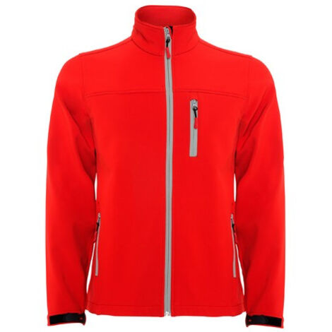 Chaqueta SoftShell de 2 capas de manga raglán con cremallera sellada  ANTARTIDA ROLY 8 Rojo