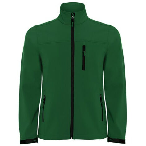 Chaqueta SoftShell de 2 capas de manga raglán con cremallera sellada  ANTARTIDA ROLY L Verde Botella