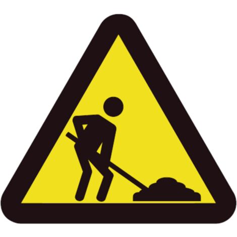 Cartel vial de seguridad Atención Obras PVC 500x 500 mm SEKURECO (1/2)