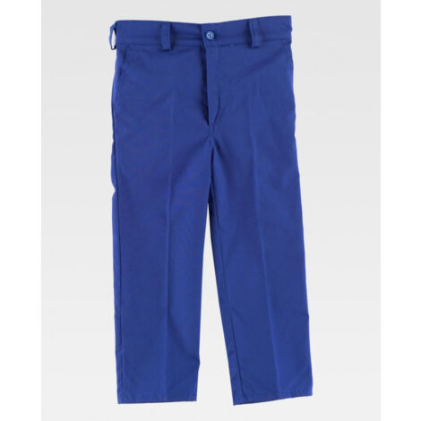 Pantalón infantil recto con bolsos de abertura inclinada WORKTEAM B1406 8 Azulina (1/2)