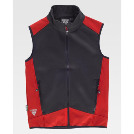 Chaleco sport en tejido cortavientos con membrana transpirable WORKTEAM S9315 (1/2)