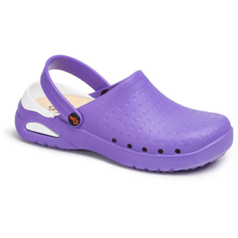 Zueco de sanidad ultraligero con tratamiento virucida estampados EVA SOFT 42 Violeta