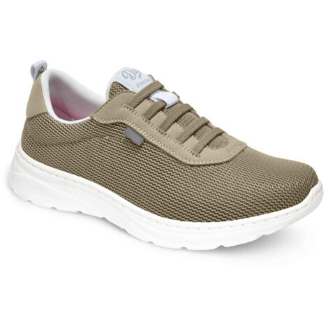 Zapatilla de trabajo con cierre de cordones elásticos ALICANTE 46 Beige