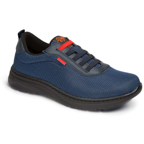 Zapatilla de trabajo con cierre de cordones elásticos ALICANTE 37 Azul (1/4)