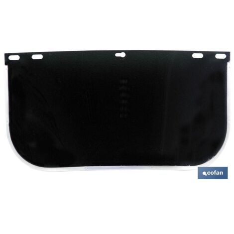 COFAN plastico protector oscuro 400 mm. , Recambio para pantalla de protección con cristal oscuro. Las pantallas de protección facial están pensadas para proteger la cara del indiv