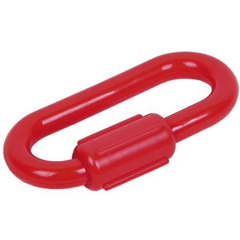ESLABON UNION CADENA PLÁSTICO 8mm ROJO