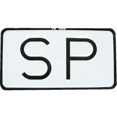 COFAN placa sp v-9 servicio público 225x120 mm , Placa para vehículos de Servicio Público, SP V-9.