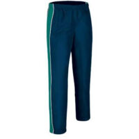 Pantalón deportivo en tejido acetato dualflock Tournament 3 niño Azul Marino/Verde Hierba/Blanco