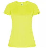 Camiseta técnica Imola Mujer Roly 0428 M Amarillo fluor