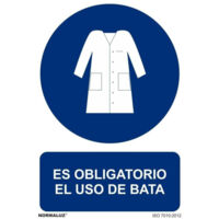 Señal 210X300Mm Pvc Uso Obligatorio De Bata Rd20052