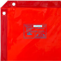 Cortina de soldadura LAVAshield® 1,74 x 2,34 m - (No biombo) | naranja / Rojo