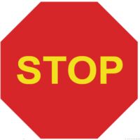 Señal vial de seguridad Stop 500x500 mm SEKURECO