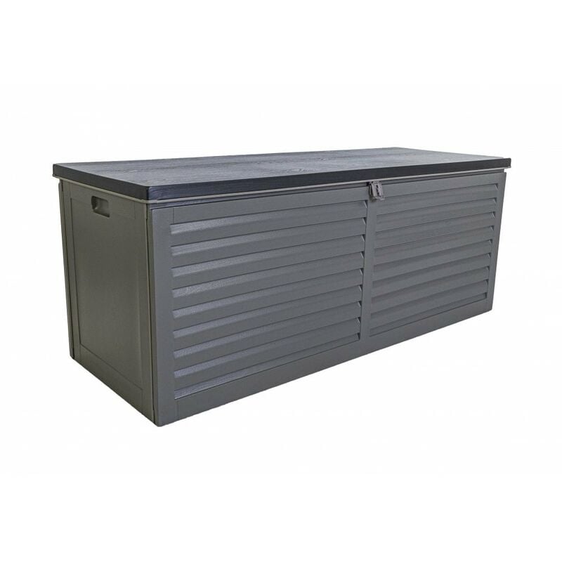 Wheeled jumbo patio chest deck storage box seat bench 103 gal deals pool outdoor new