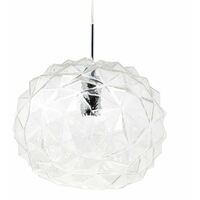 At Home Comforts Clear Faceted Pendant Light - Clear