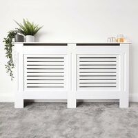 Jack Stonehouse Painted Radiator Cover Radiator Cabinet Modern Design MDF X-Large in White - White