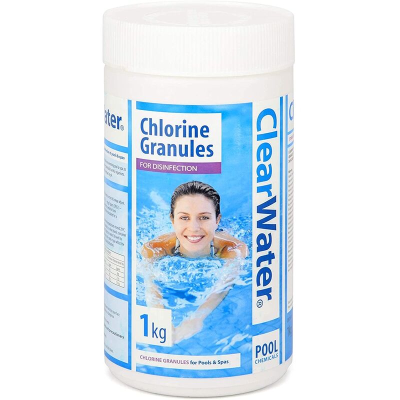 Clearwater 1kg Chlorine Granules for Swimming Pool